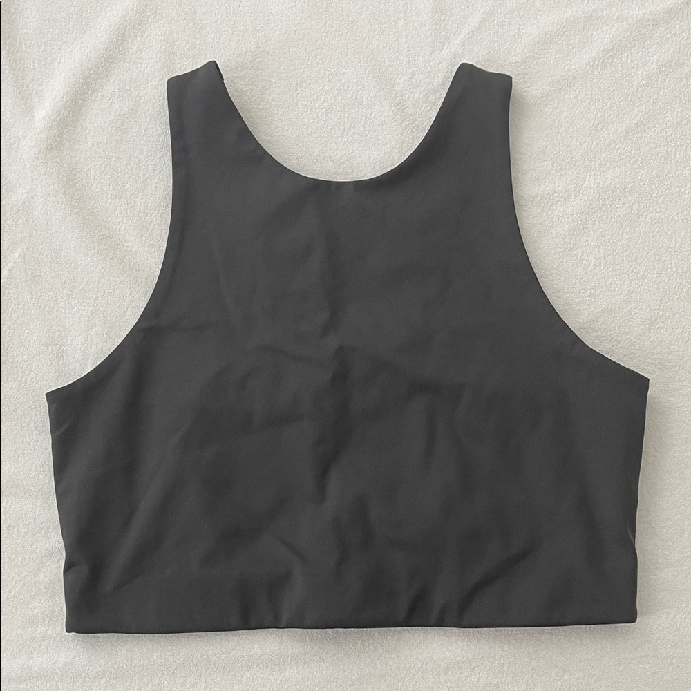 Girlfriend Collective Gray Crop Top